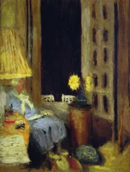 Woman Reading, Evening